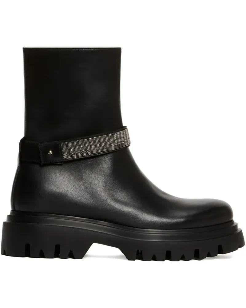 Fabiana Filippi chain-embellished boots - Schwarz Schwarz