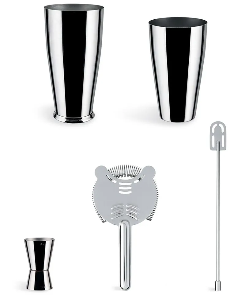 Alessi Boston Mixer-Set - Silber Silber