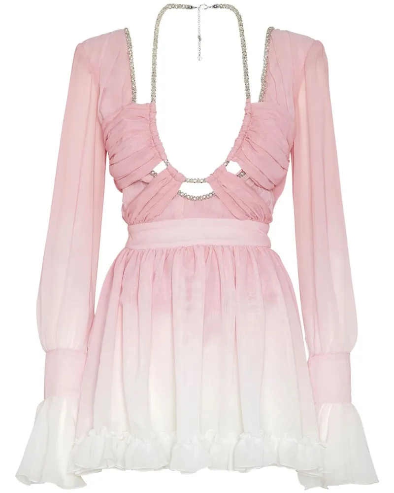 Philipp Plein Minikleid mit Farbverlauf - Rosa Rosa