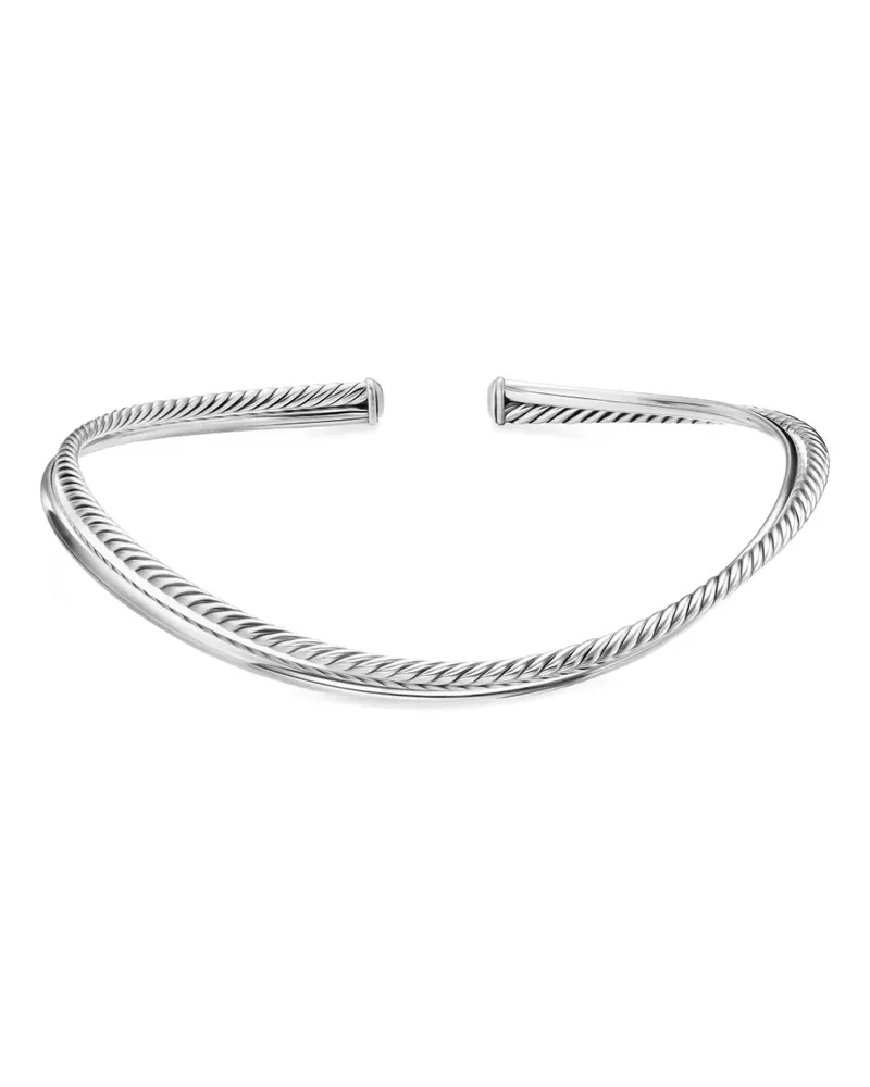 David Yurman Bold Crossover Halskette aus Sterlingsilber Silber
