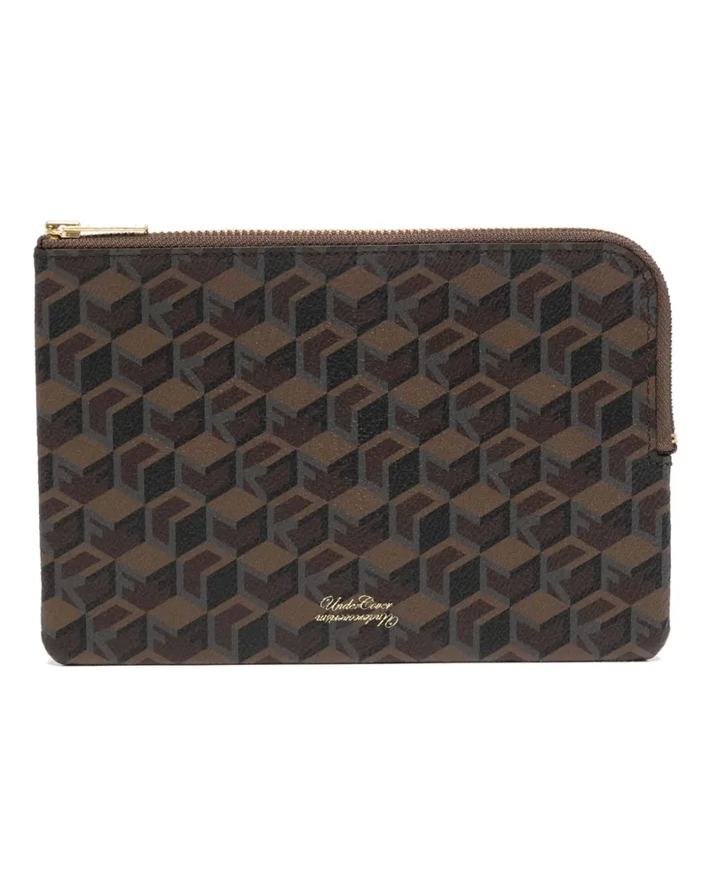 Undercover Portemonnaie mit grafischem Print - Braun Braun