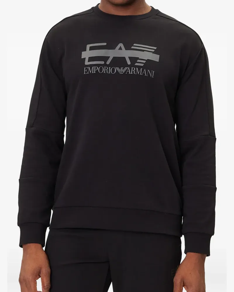 EA7 logo-print sweater - Schwarz Schwarz