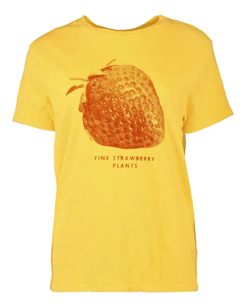 Mother The Sinful strawberry-print T-shirt - Gelb Gelb