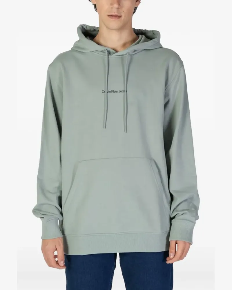 Calvin Klein logo-print hoodie - Grau Grau
