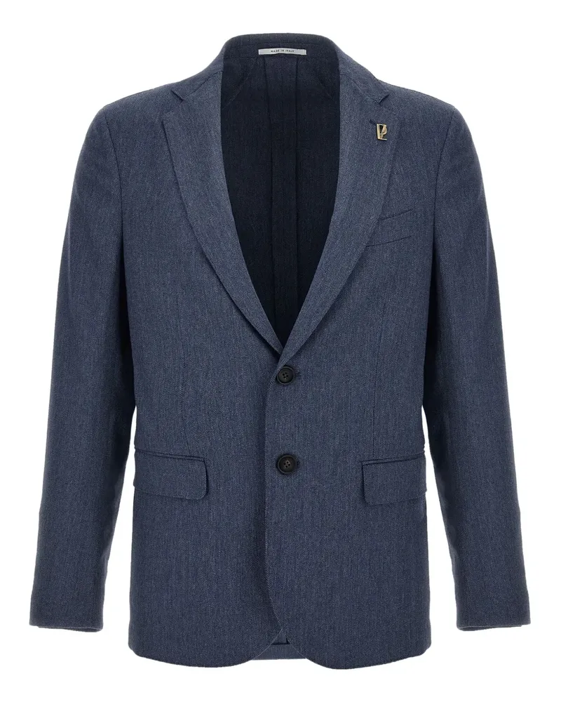 Pal Zileri Brera Sakko mit Fischgrätenmuster - Blau Blau
