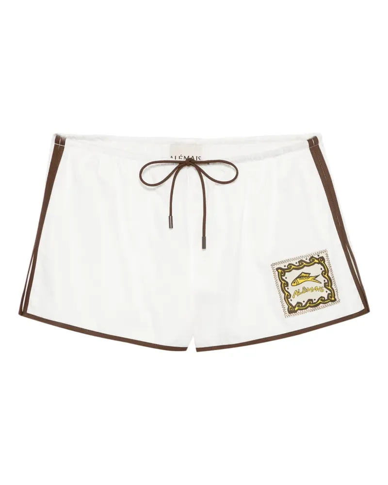 ALEMAIS Shorts mit Kordelzug - Weiß Weiß