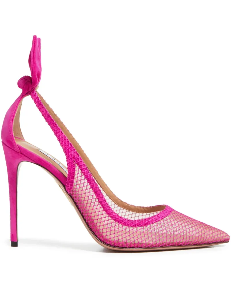 Aquazzura Pumps mit Schleife 105mm - Rosa Rosa