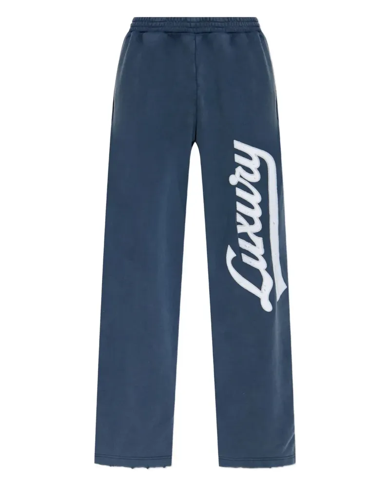 Balenciaga Luxury Jogginghose mit Print - Blau Blau