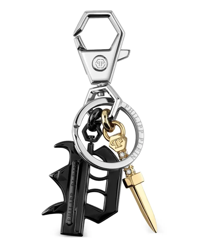 Philipp Plein Valentine Schlüsselanhänger - Silber Silber
