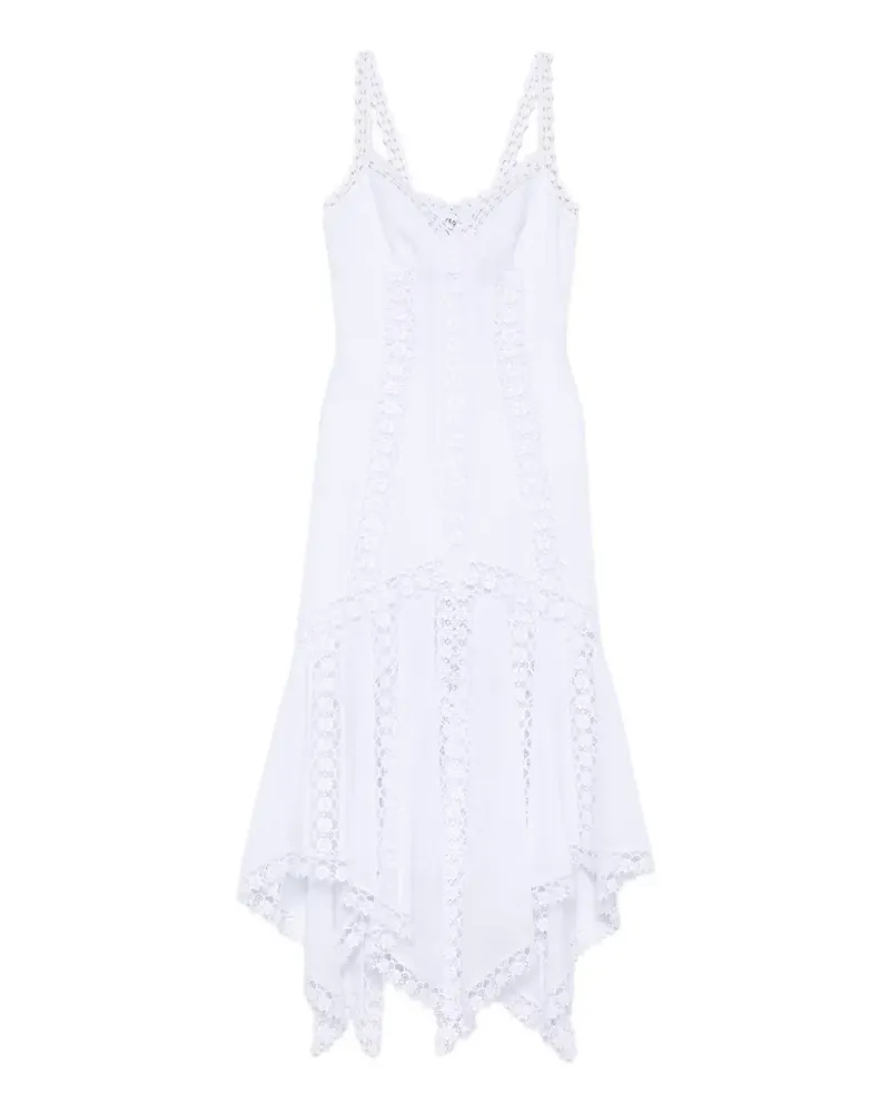 Charo Ruiz Blossel asymmetric-hem midi dress - Weiß Weiß