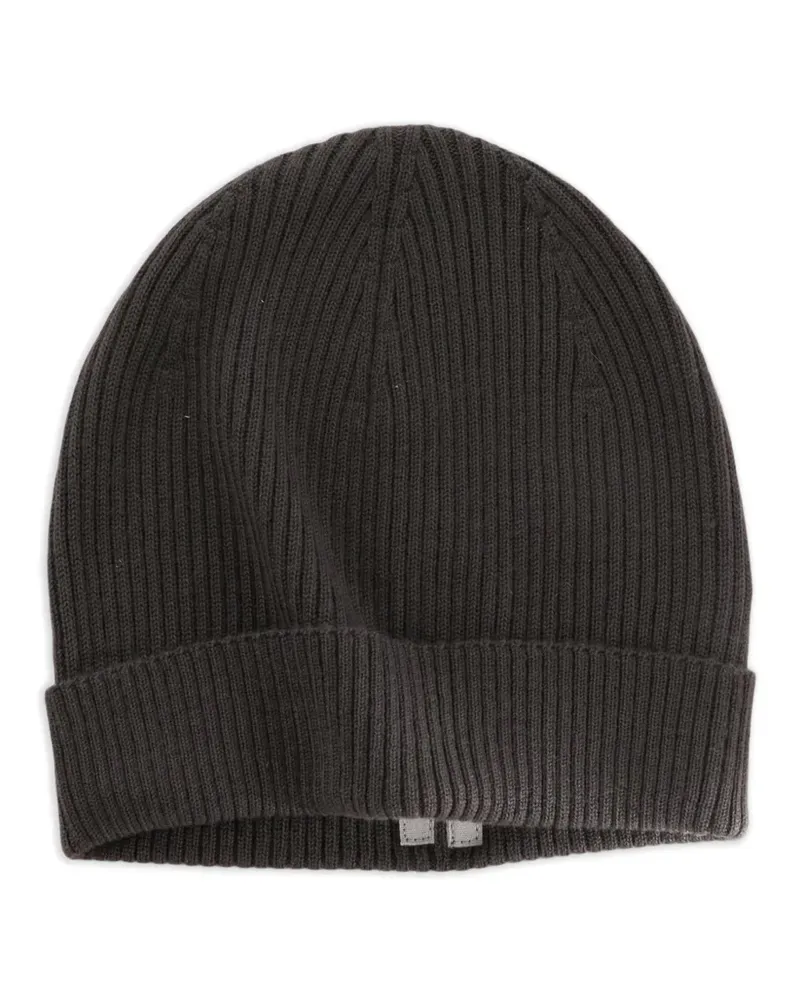 Rick Owens Gerippte Beanie aus Kaschmir - Grau Grau