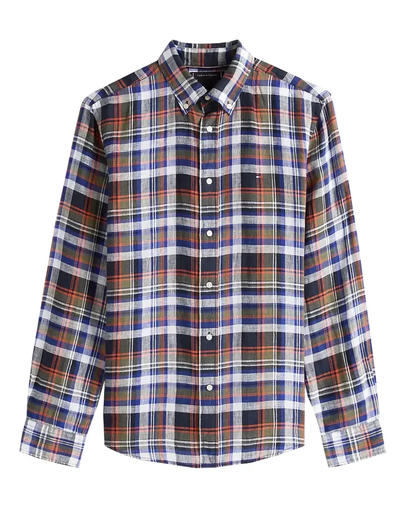 Tommy Hilfiger Hemd aus Leinen - Blau Blau
