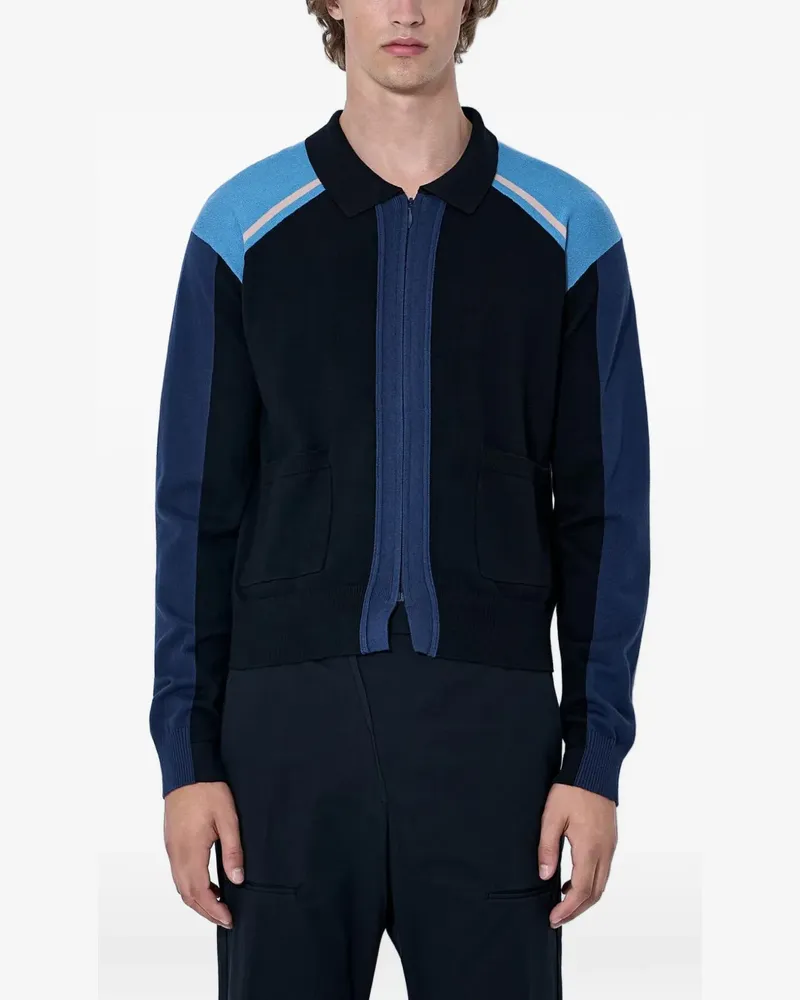 KIKO KOSTADINOV Pullover mit Kontrasteinsätzen und Reißverschluss - Schwarz Schwarz