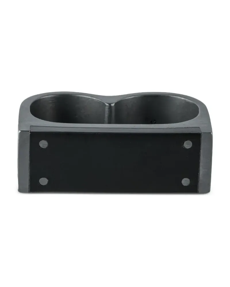 Parts Of Four Plate Double Ring aus Sterlingsilber - Schwarz Schwarz