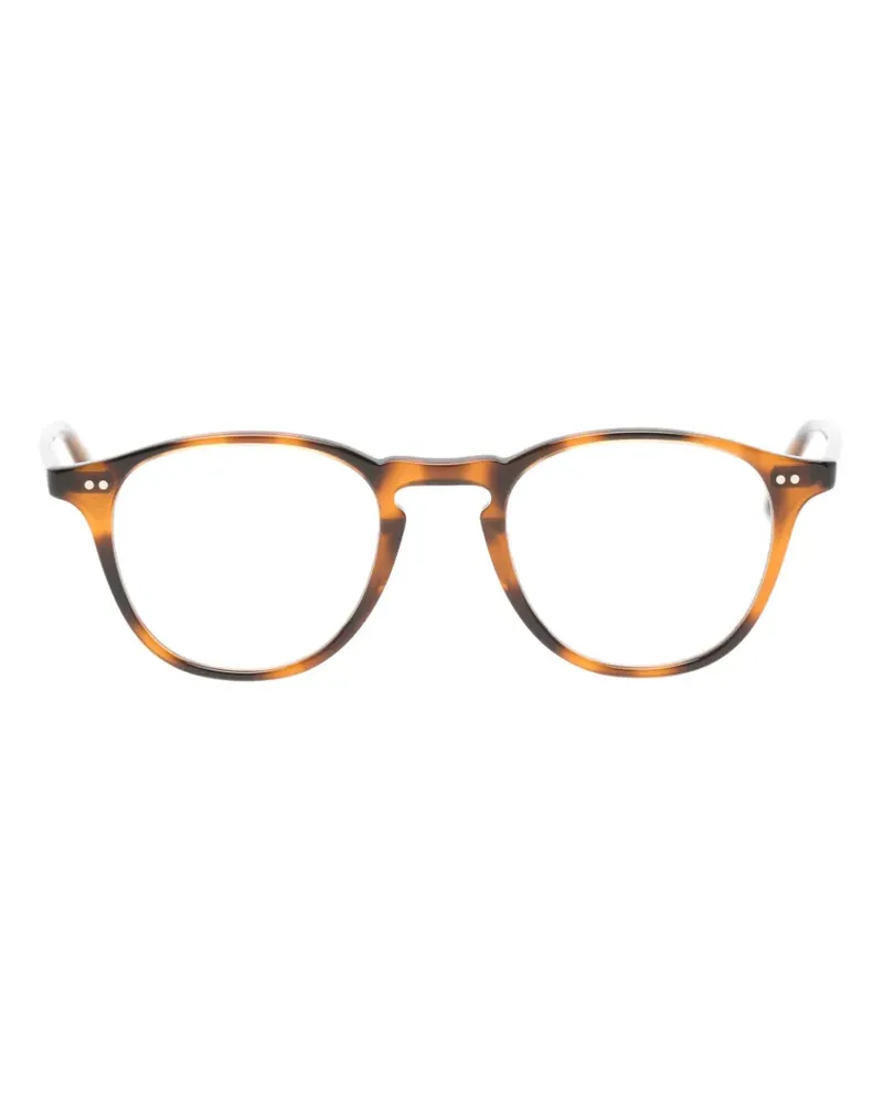 Garrett Leight Hampton Brille mit rundem Gestell - Braun Braun