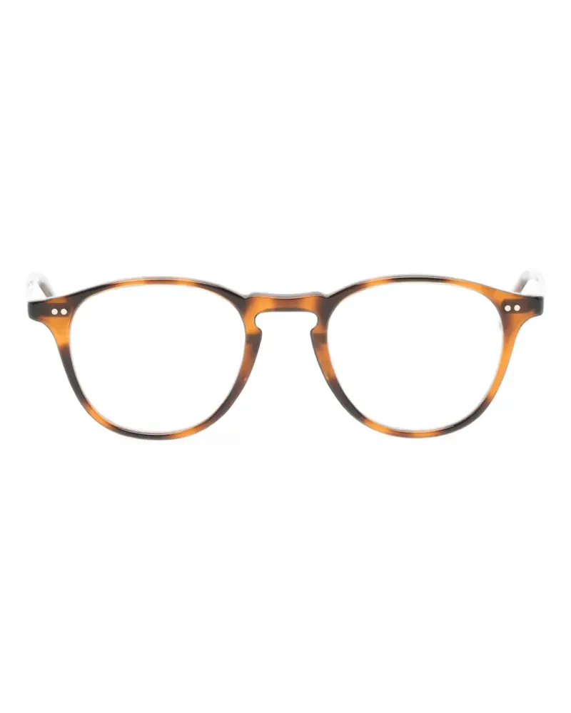 Garrett Leight Hampton Brille mit rundem Gestell - Braun Braun