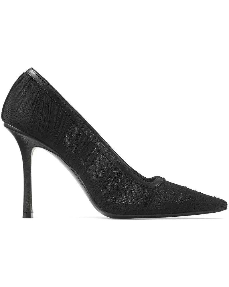 Jimmy Choo Lotta Pumps 100mm - Schwarz Schwarz