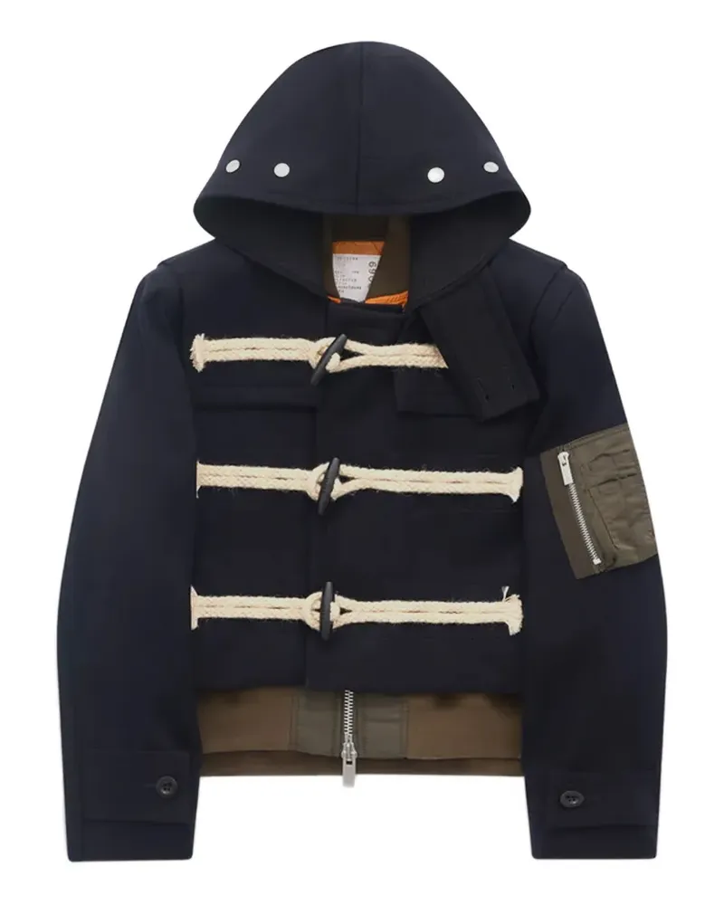 Sacai Jacke mit Knebelverschlüssen - Blau Blau
