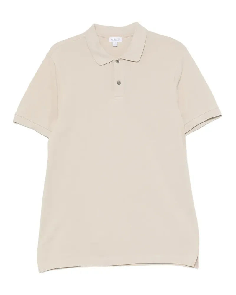 Sunspel short-sleeve polo shirt - Nude Nude