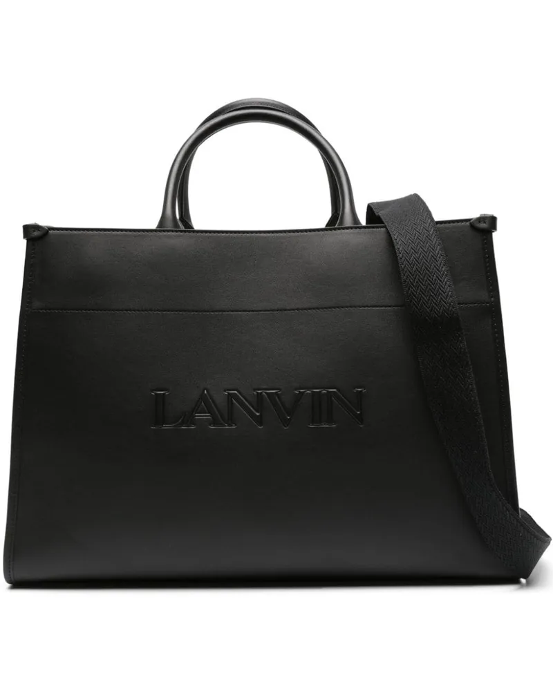 Lanvin Handtasche mit Logo-Prägung - Schwarz Schwarz