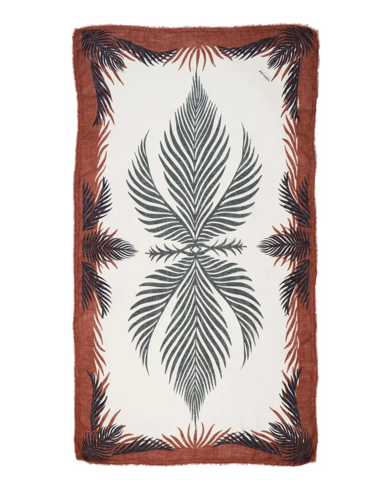 Osklen Schal mit Print - Weiß Weiß