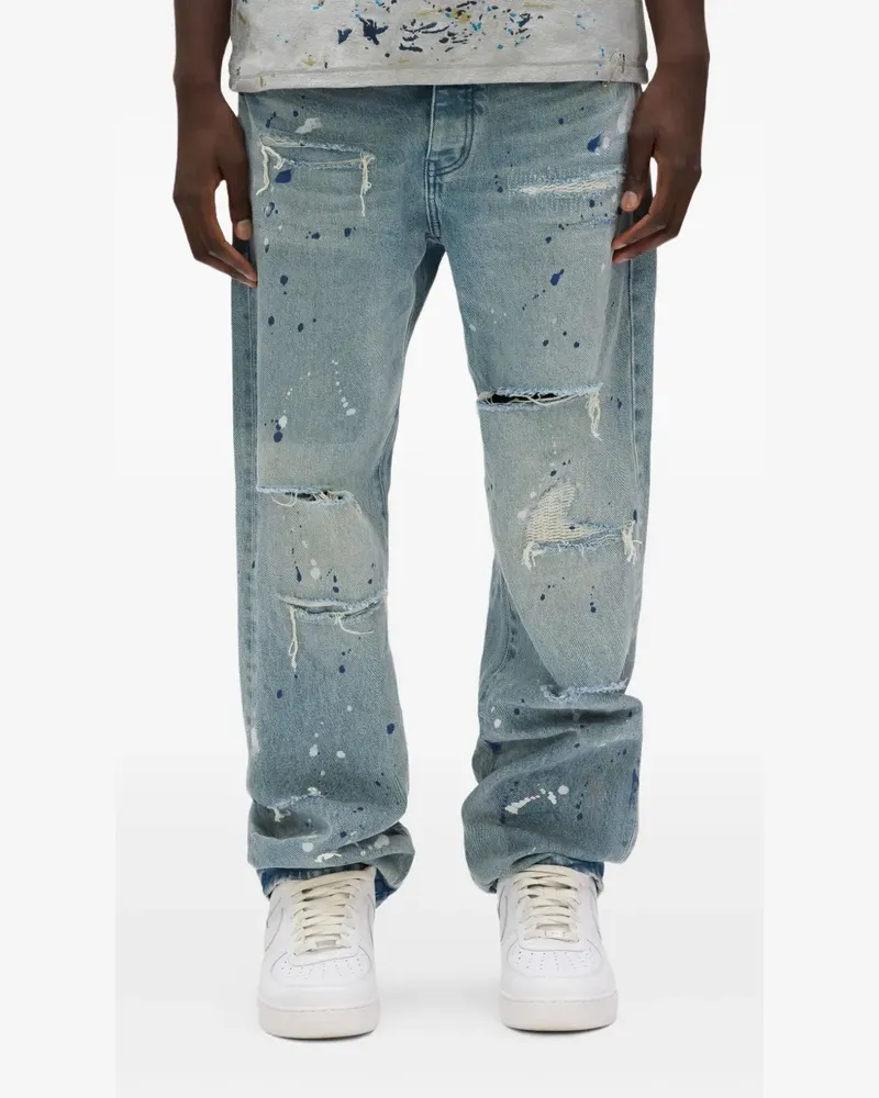 PURPLE BRAND P011 Patch Repair Jeans - Blau Blau