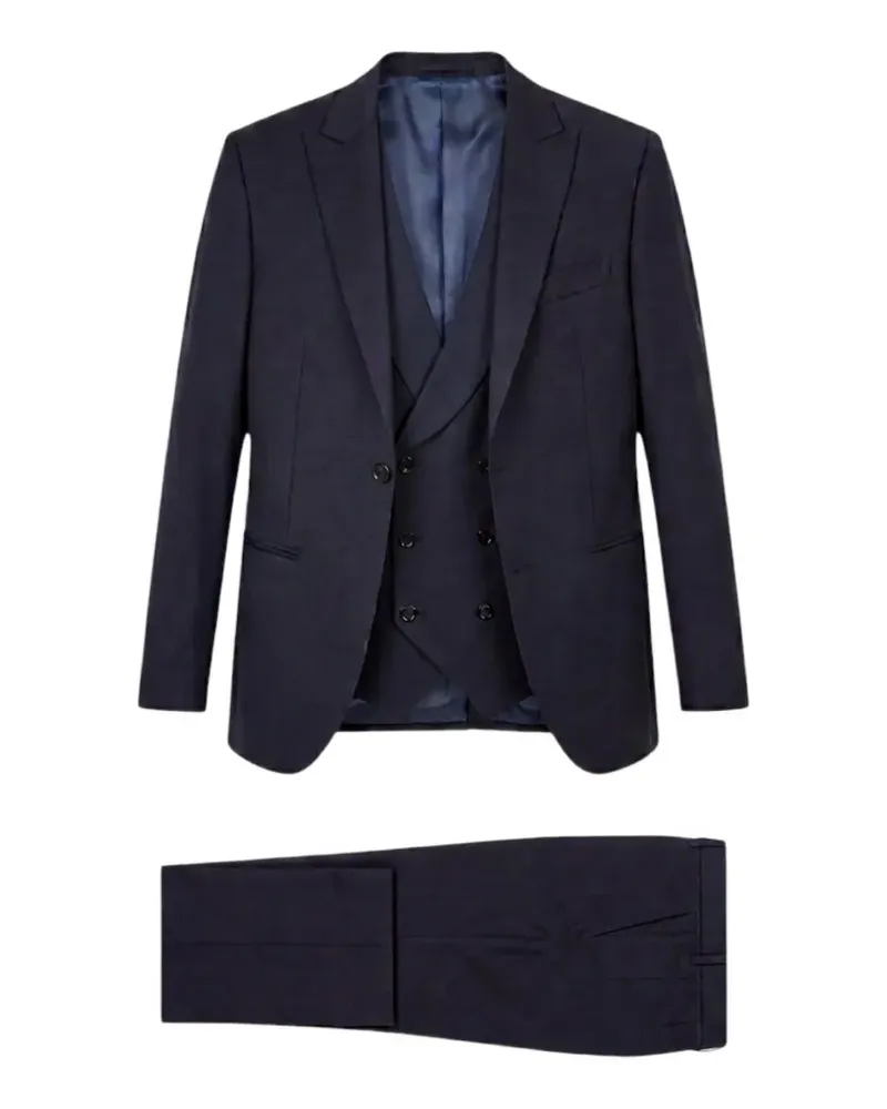 Luigi Bianchi Mantova Dreiteiliger Anzug - Blau Blau