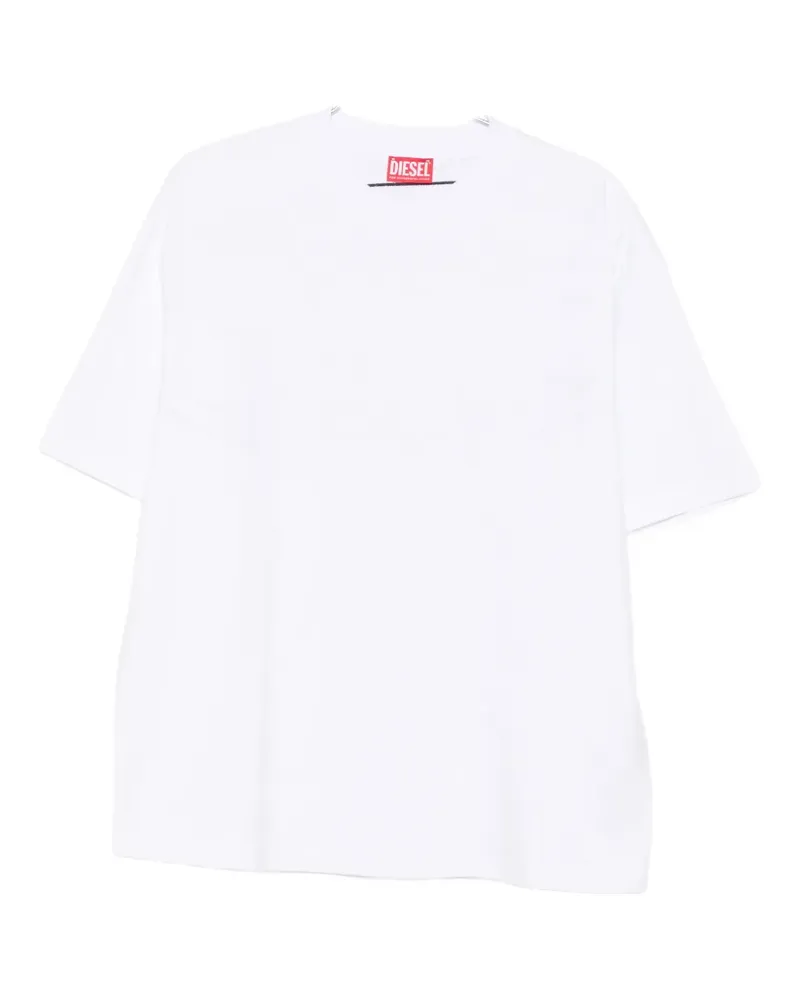 Diesel embroidered-logo T-shirt - Weiß Weiß