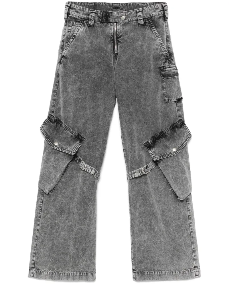 Acne Studios Jeans mit Riemendetail - Grau Grau