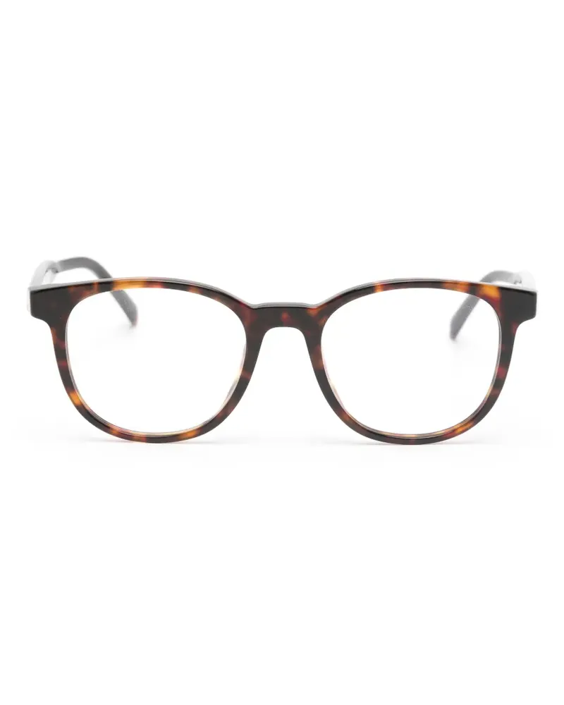 Prada tortoiseshell-effect round-frame glasses - Braun Braun