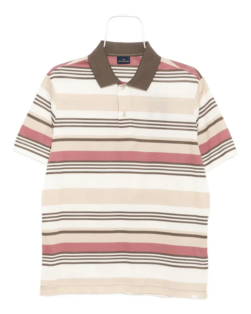 Paul & Shark Gestreiftes Poloshirt - Nude Nude