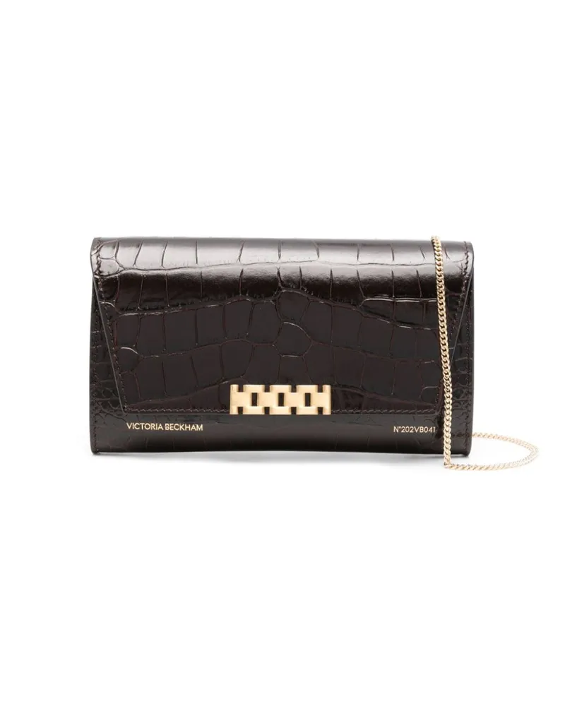 Victoria Beckham Wallet on Chain Clutch Braun