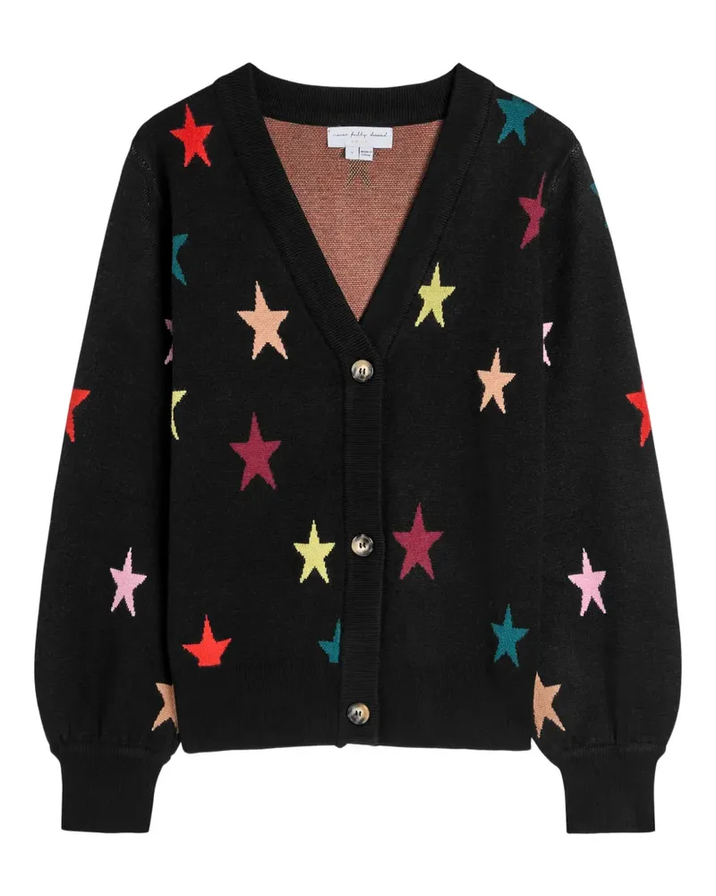 Never Fully Dressed Cardigan mit Sternmuster - Schwarz Schwarz