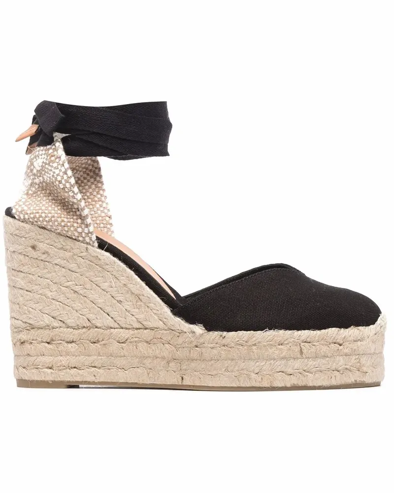 Castañer Chiara Wedge-Espadrilles 110mm - Schwarz Schwarz