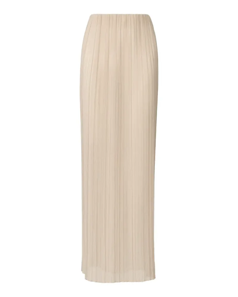 Fabiana Filippi pleated-finish maxi skirt - Nude Nude