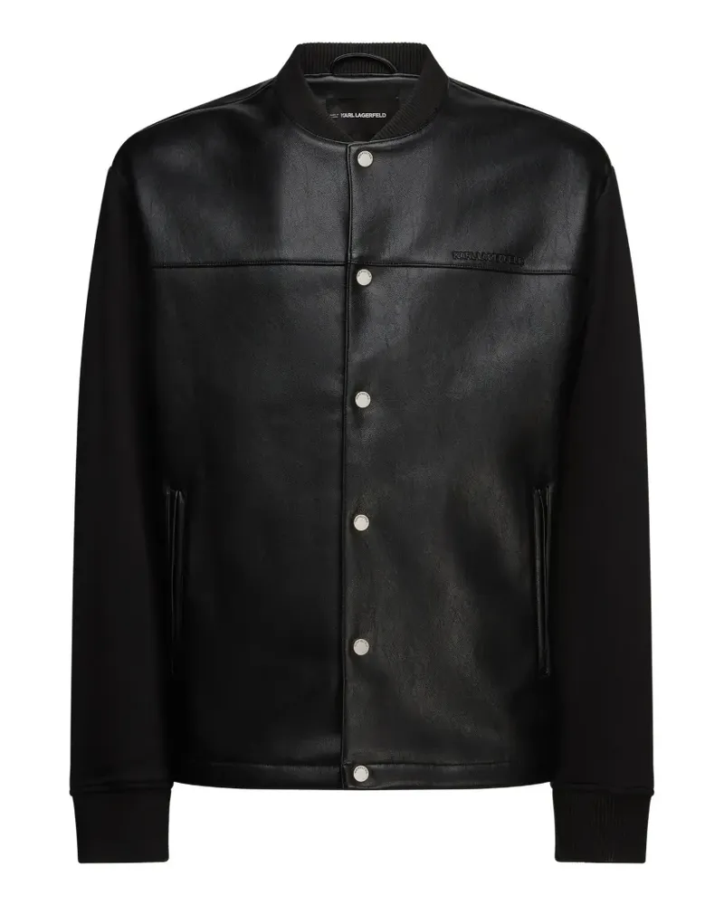 Karl Lagerfeld Varsity Bomber Sweatshirt - Schwarz Schwarz