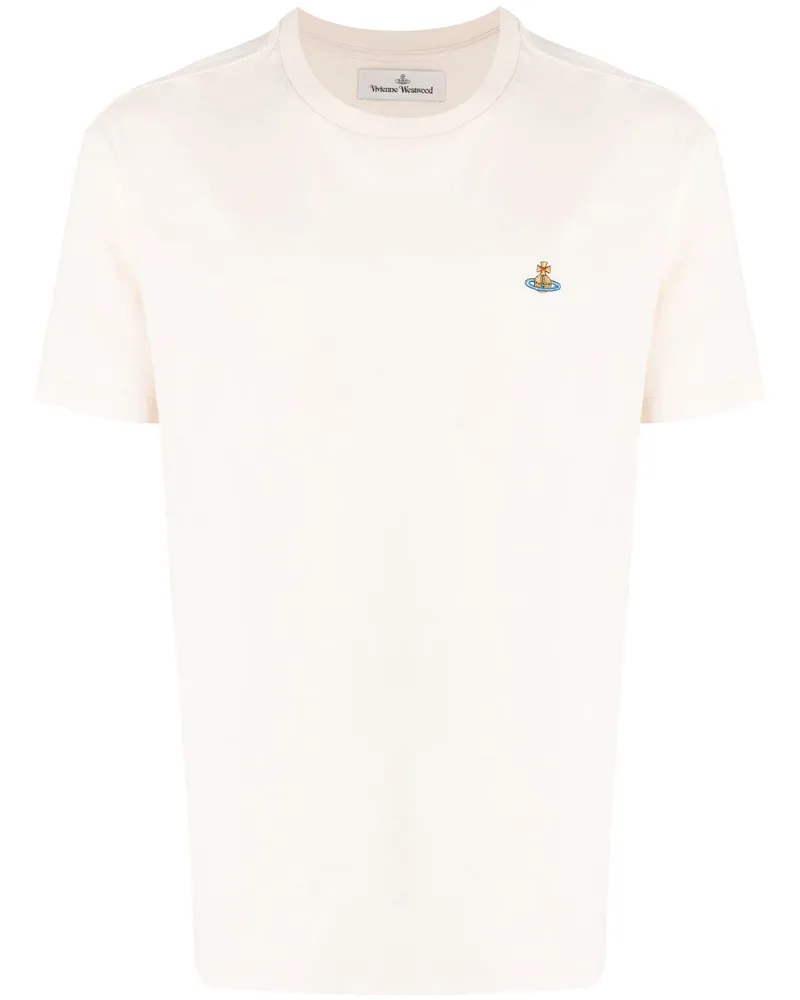 Vivienne Westwood T-Shirt mit Logo-Stickerei - Nude Nude