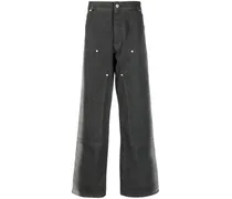 Jeans mit weitem Bein - Grau