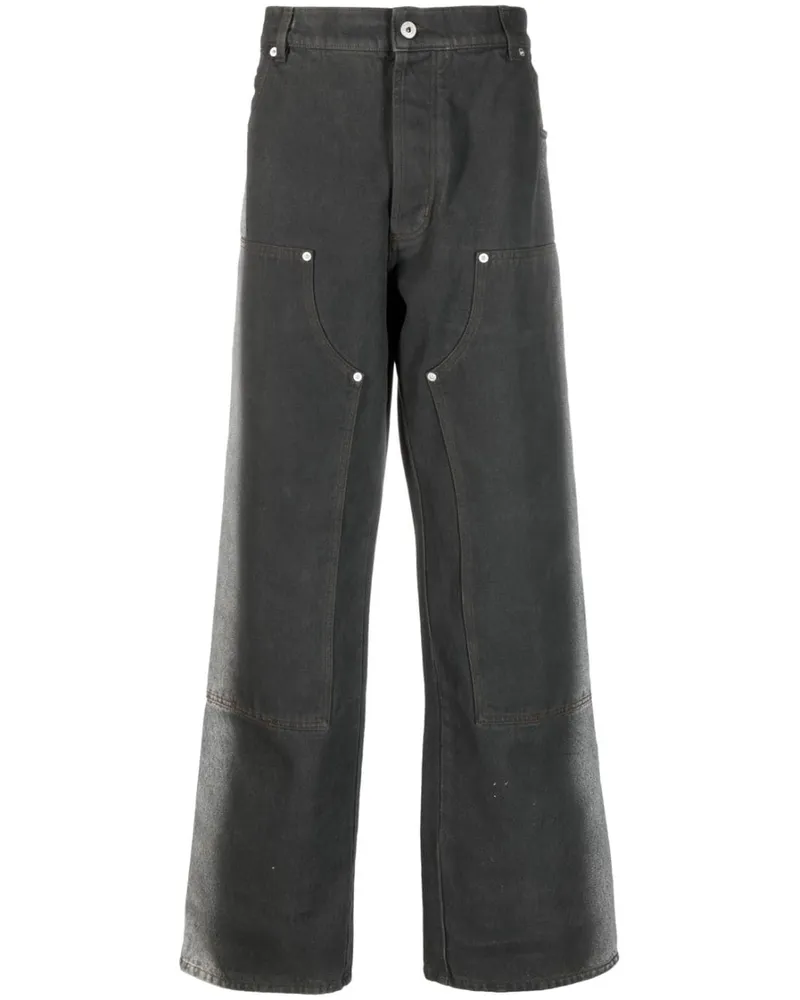 Heron Preston Jeans mit weitem Bein Grau