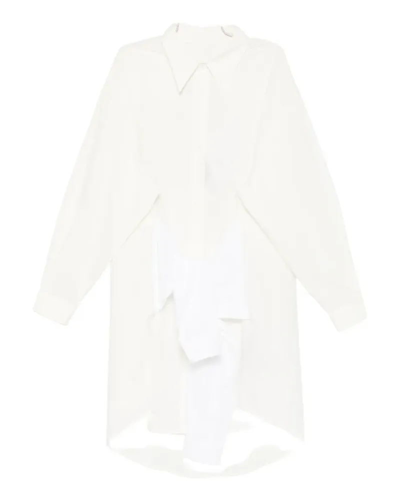 Maison Margiela pointed-collar shirt - Nude Nude