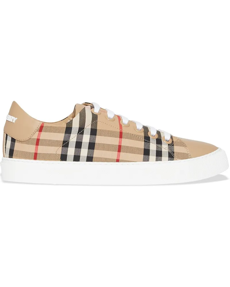 Burberry Sneakers mit Vintage-Check Braun