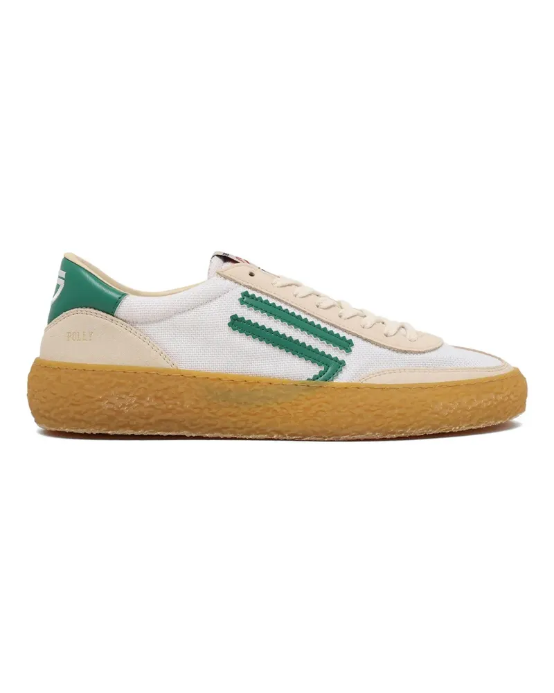 Puraai Polly logo-stripe sneakers - Nude Nude