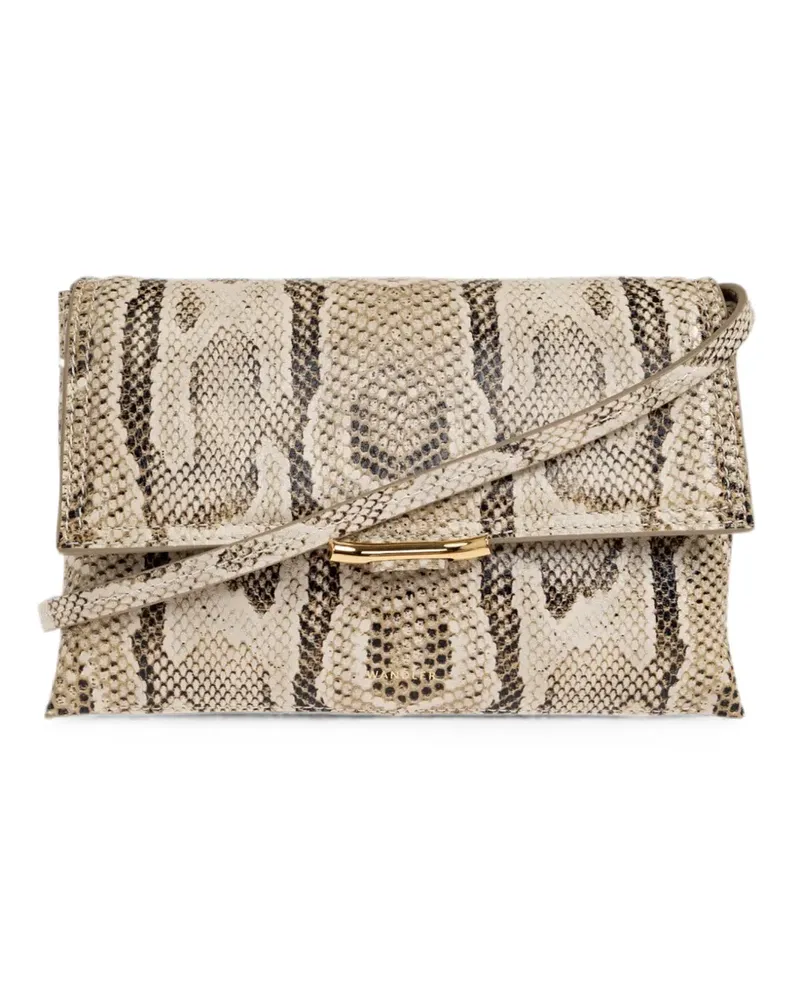 WANDLER mini Ida Trio snake-effect leather crossbody - Nude Nude