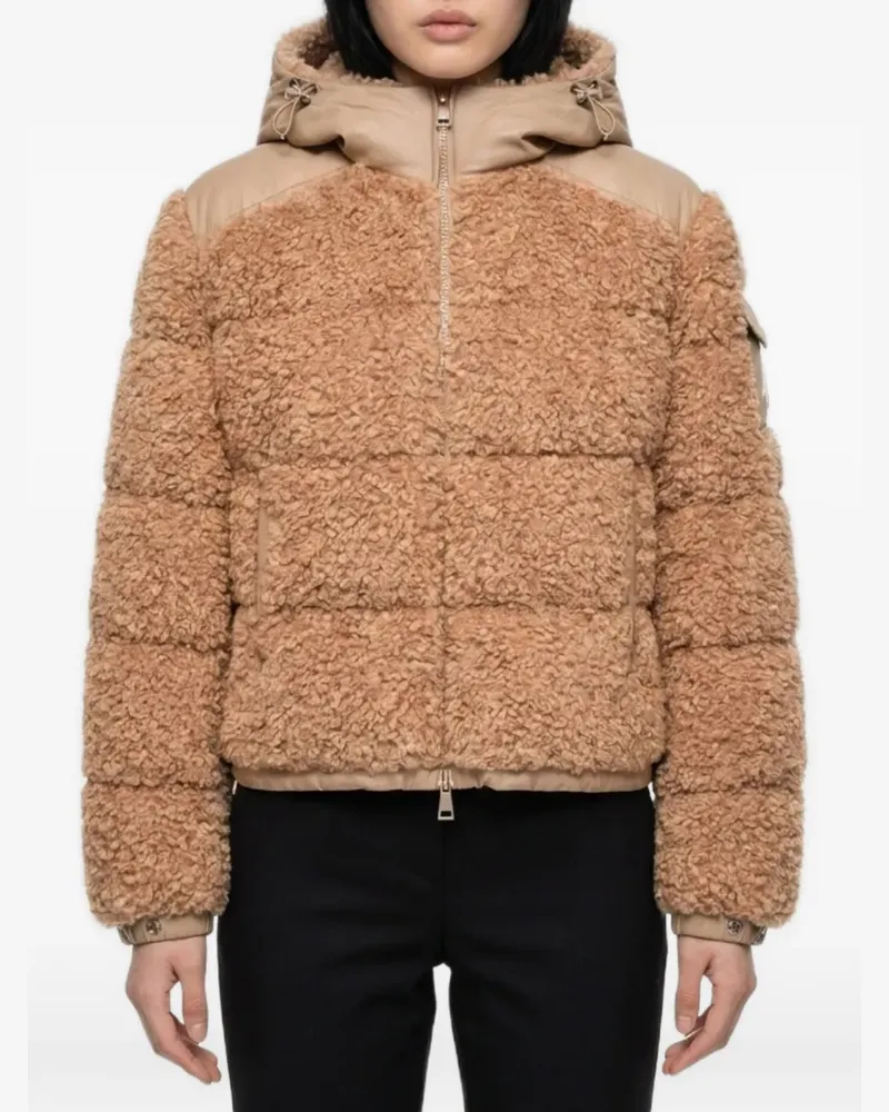 Moncler Alpestre teddy padded jacket - Braun Braun