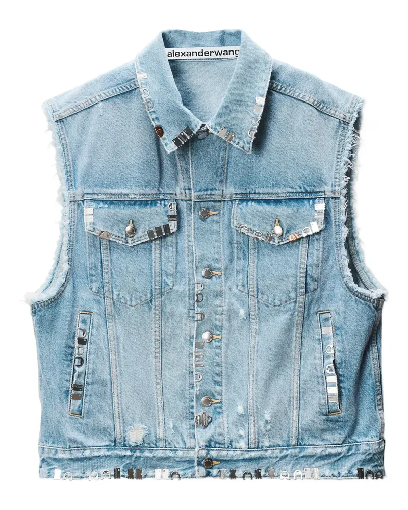 Alexander Wang Weste aus Denim - Schwarz Schwarz