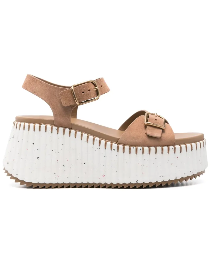 Chloé Nama Sandalen 70mm - Braun Braun