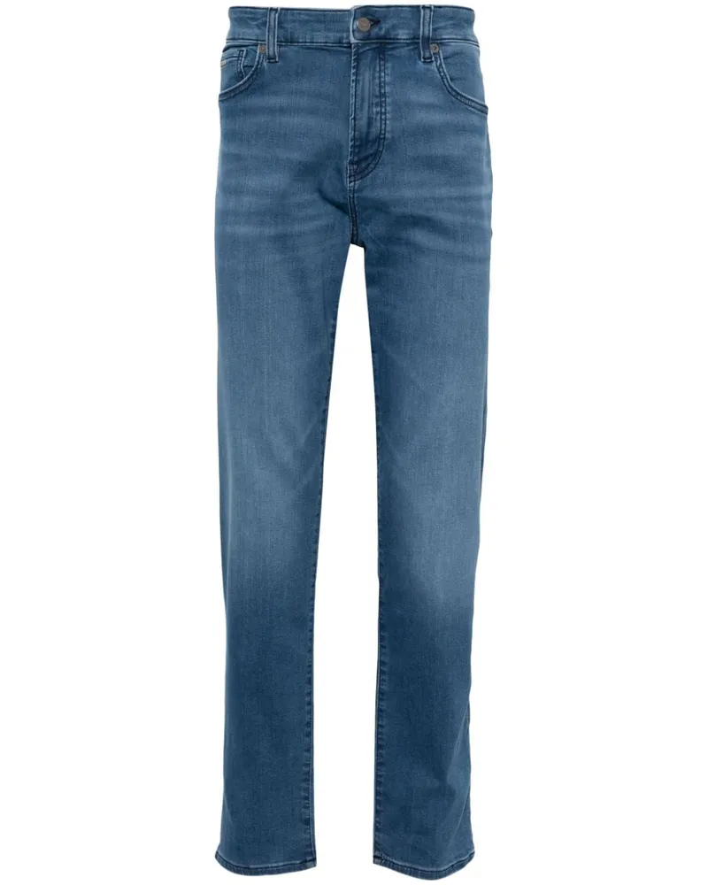 HUGO BOSS Tief sitzende Tapered-Jeans - Blau Blau