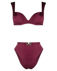 Noire Swimwear Bikinioberteil mit Muscheln Rosa