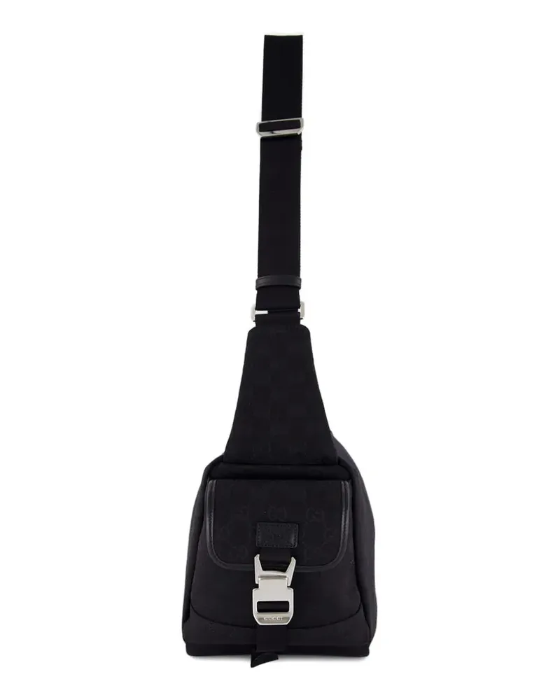 Gucci buckle pattern shoulder bag - Schwarz Schwarz