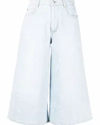 Stella McCartney Stella Distressed-Culottes Blau